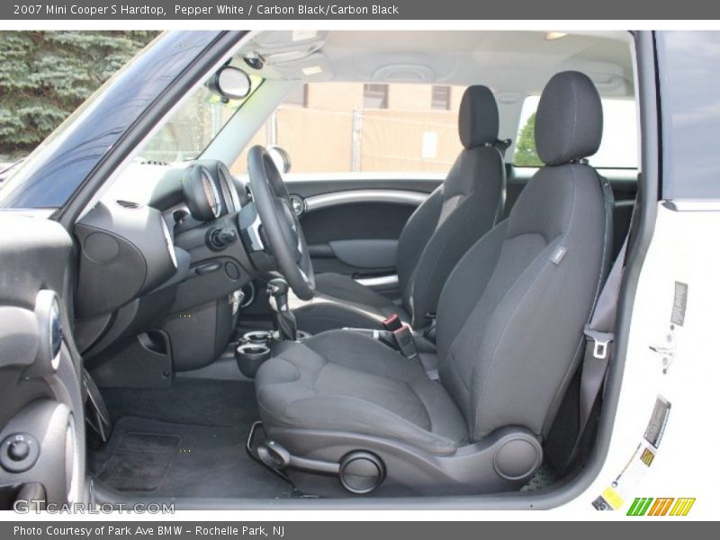 Pepper White / Carbon Black/Carbon Black 2007 Mini Cooper S Hardtop