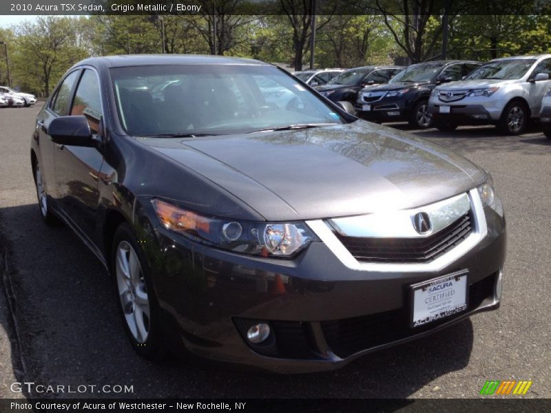 Grigio Metallic / Ebony 2010 Acura TSX Sedan