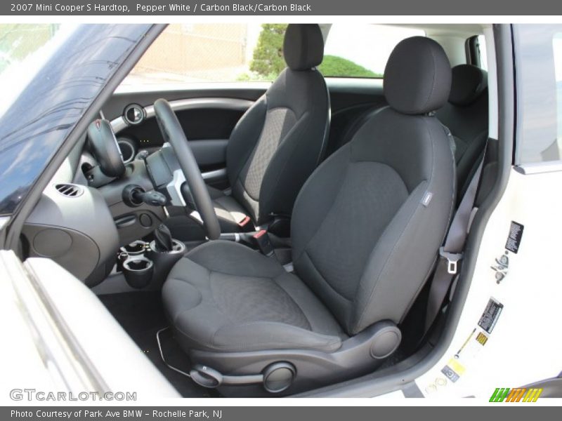 Pepper White / Carbon Black/Carbon Black 2007 Mini Cooper S Hardtop