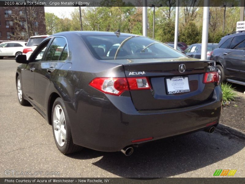 Grigio Metallic / Ebony 2010 Acura TSX Sedan