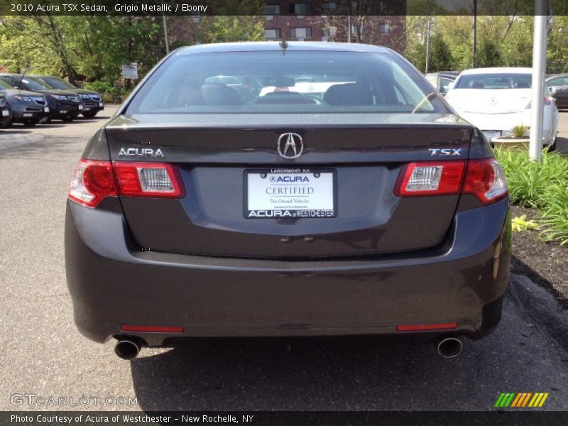 Grigio Metallic / Ebony 2010 Acura TSX Sedan