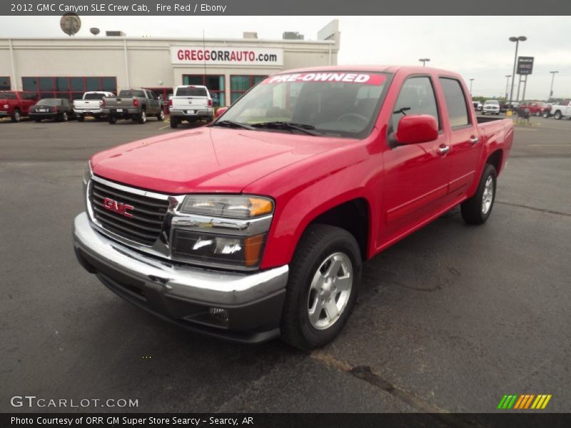 Fire Red / Ebony 2012 GMC Canyon SLE Crew Cab