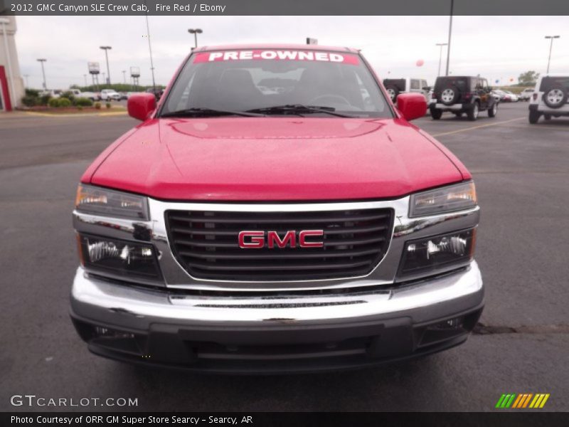 Fire Red / Ebony 2012 GMC Canyon SLE Crew Cab
