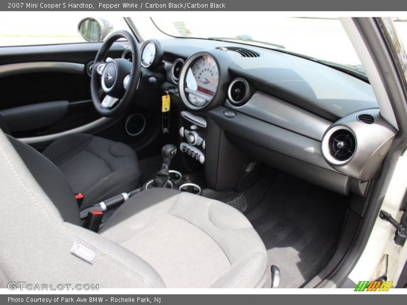 Pepper White / Carbon Black/Carbon Black 2007 Mini Cooper S Hardtop