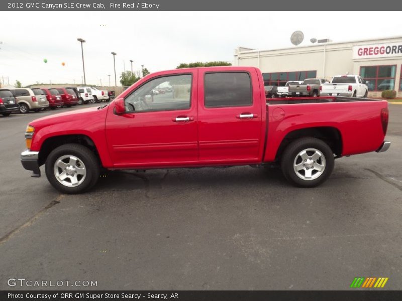 Fire Red / Ebony 2012 GMC Canyon SLE Crew Cab