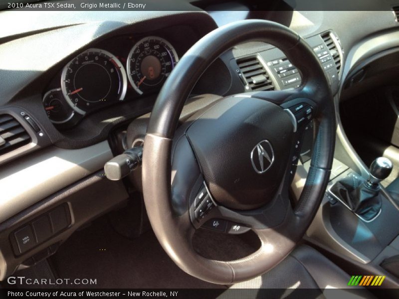 Grigio Metallic / Ebony 2010 Acura TSX Sedan