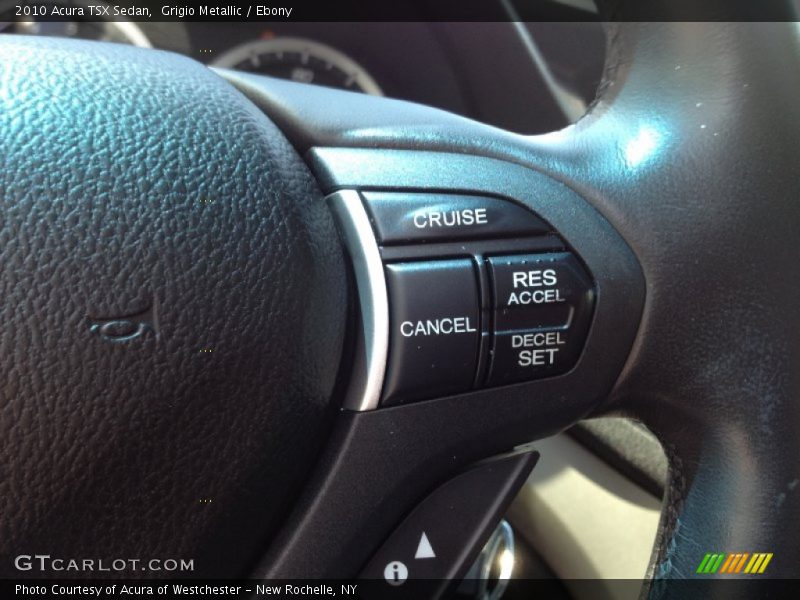 Grigio Metallic / Ebony 2010 Acura TSX Sedan