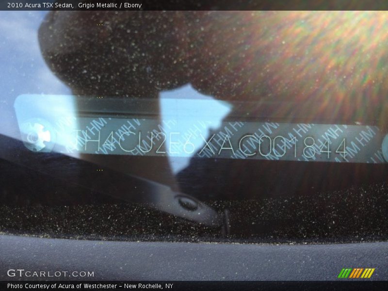 Grigio Metallic / Ebony 2010 Acura TSX Sedan