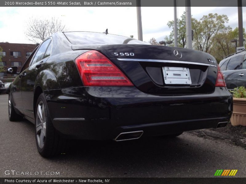Black / Cashmere/Savanna 2010 Mercedes-Benz S 550 4Matic Sedan