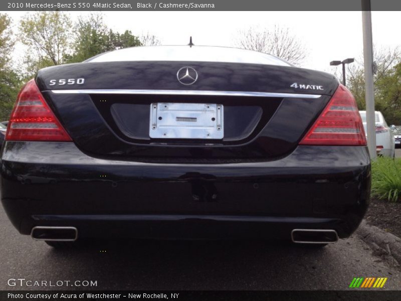 Black / Cashmere/Savanna 2010 Mercedes-Benz S 550 4Matic Sedan