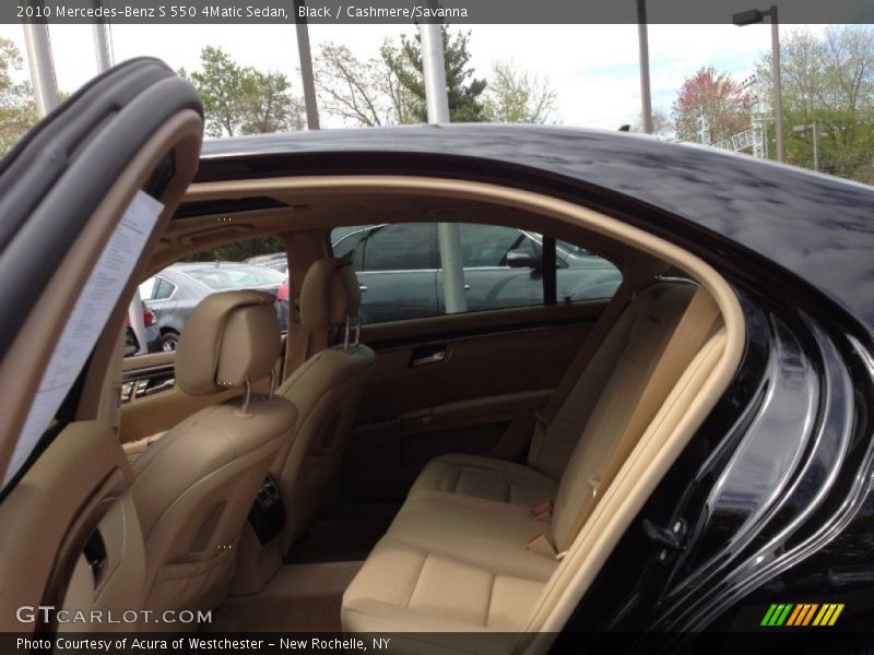Black / Cashmere/Savanna 2010 Mercedes-Benz S 550 4Matic Sedan