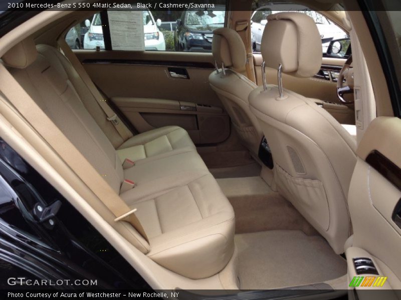 Black / Cashmere/Savanna 2010 Mercedes-Benz S 550 4Matic Sedan