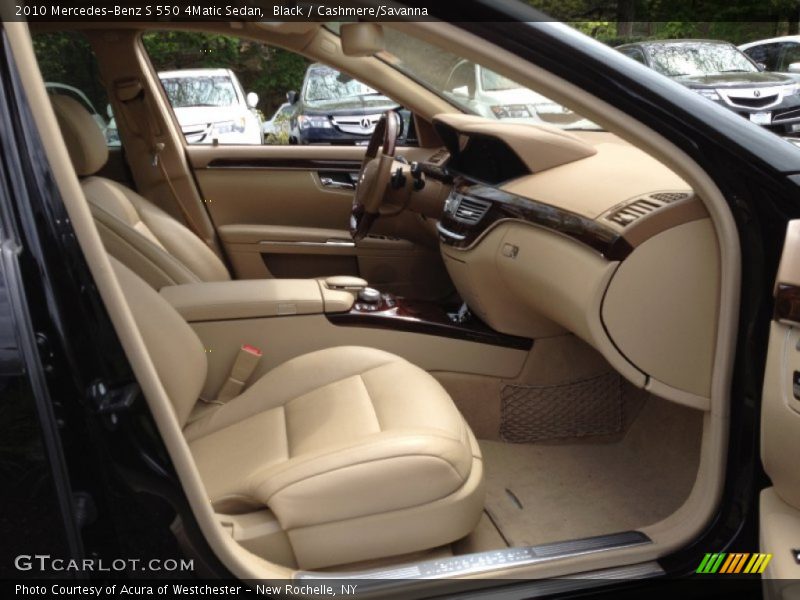 Black / Cashmere/Savanna 2010 Mercedes-Benz S 550 4Matic Sedan