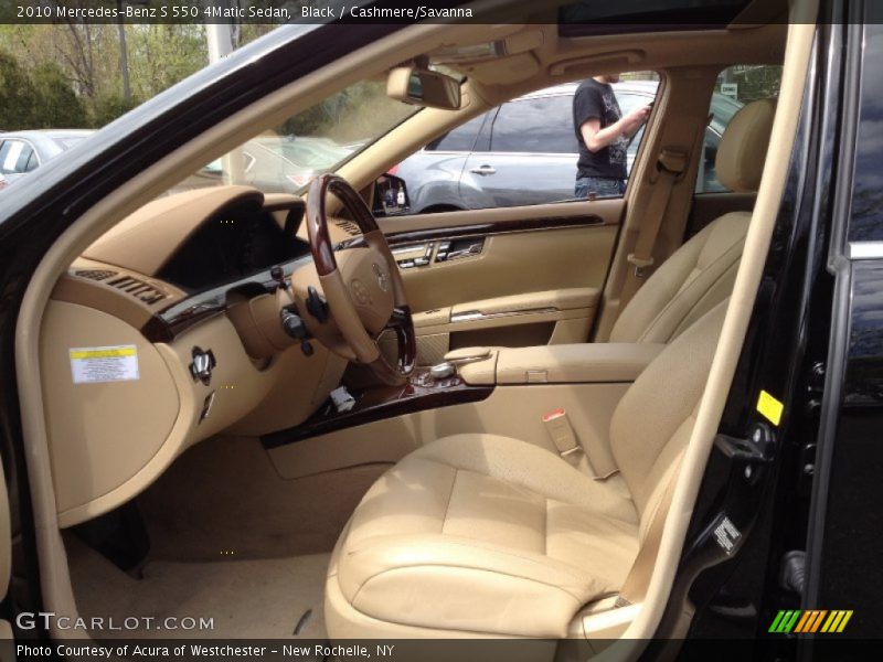 Black / Cashmere/Savanna 2010 Mercedes-Benz S 550 4Matic Sedan