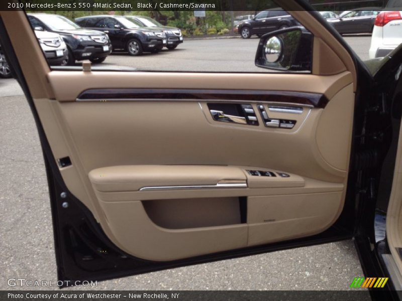 Black / Cashmere/Savanna 2010 Mercedes-Benz S 550 4Matic Sedan