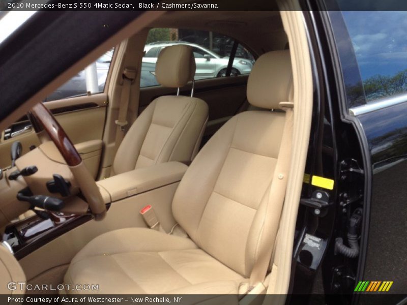 Black / Cashmere/Savanna 2010 Mercedes-Benz S 550 4Matic Sedan