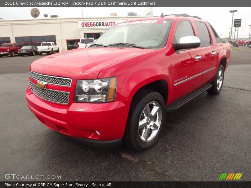 Victory Red / Dark Cashmere/Light Cashmere 2011 Chevrolet Avalanche LTZ 4x4