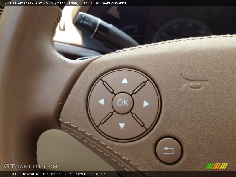 Black / Cashmere/Savanna 2010 Mercedes-Benz S 550 4Matic Sedan