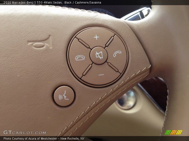 Black / Cashmere/Savanna 2010 Mercedes-Benz S 550 4Matic Sedan