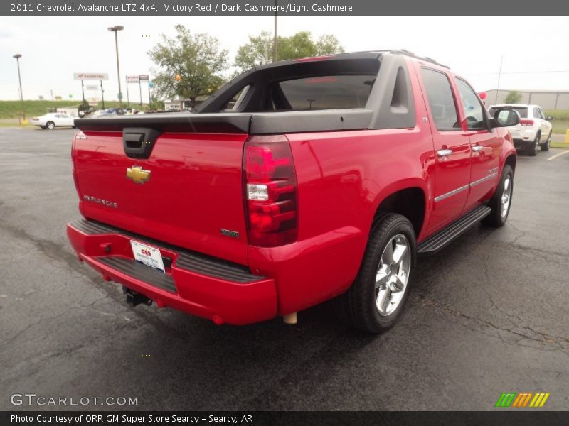 Victory Red / Dark Cashmere/Light Cashmere 2011 Chevrolet Avalanche LTZ 4x4