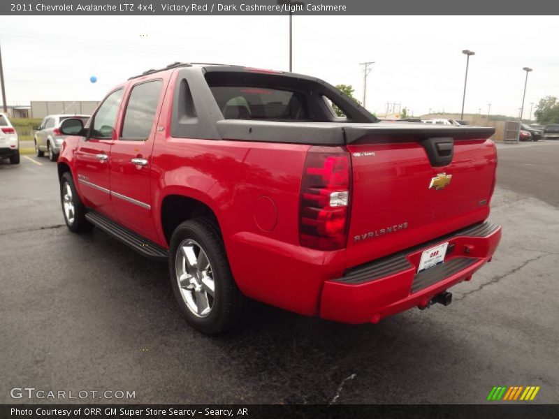 Victory Red / Dark Cashmere/Light Cashmere 2011 Chevrolet Avalanche LTZ 4x4