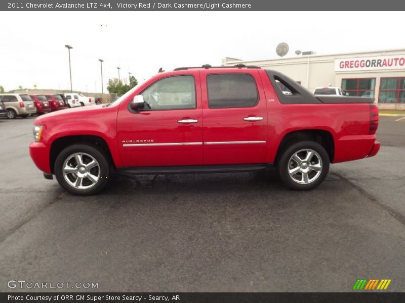 Victory Red / Dark Cashmere/Light Cashmere 2011 Chevrolet Avalanche LTZ 4x4