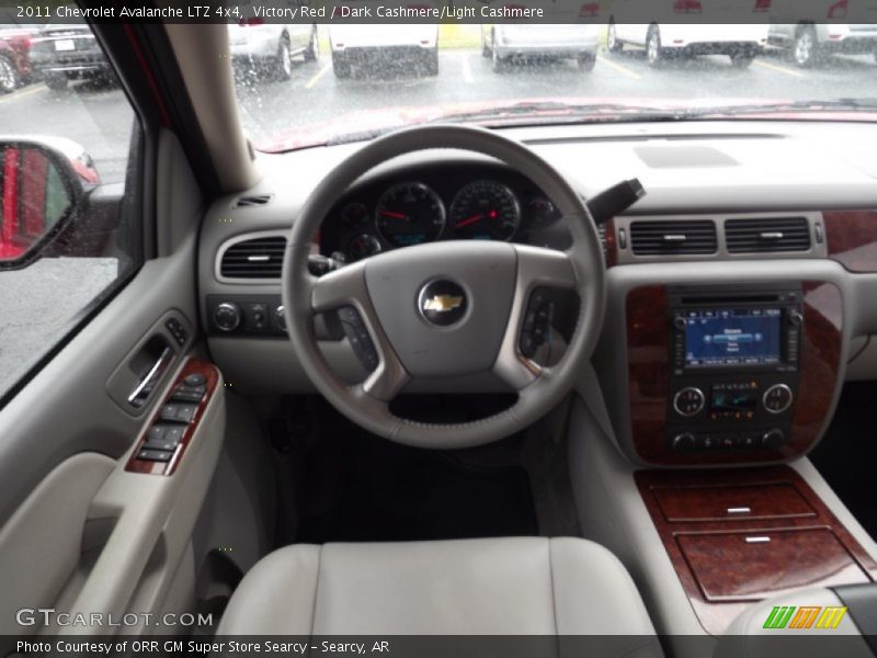 Victory Red / Dark Cashmere/Light Cashmere 2011 Chevrolet Avalanche LTZ 4x4