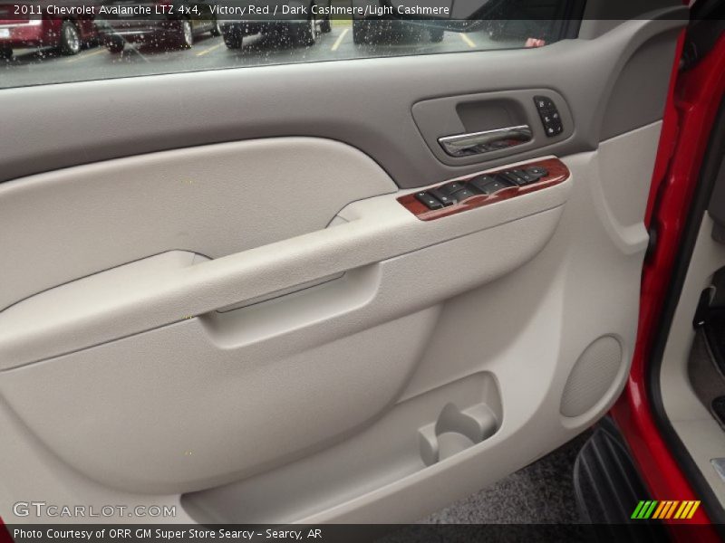 Victory Red / Dark Cashmere/Light Cashmere 2011 Chevrolet Avalanche LTZ 4x4