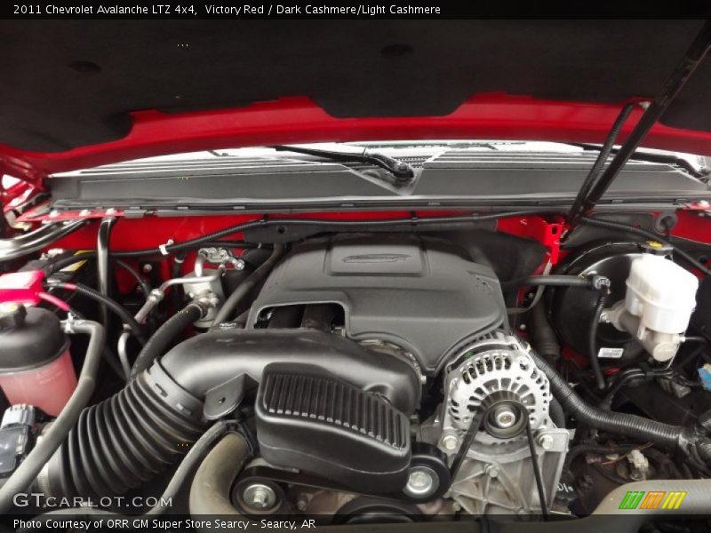 Victory Red / Dark Cashmere/Light Cashmere 2011 Chevrolet Avalanche LTZ 4x4