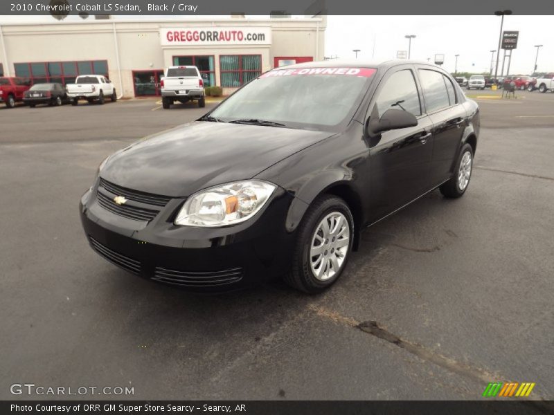 Black / Gray 2010 Chevrolet Cobalt LS Sedan