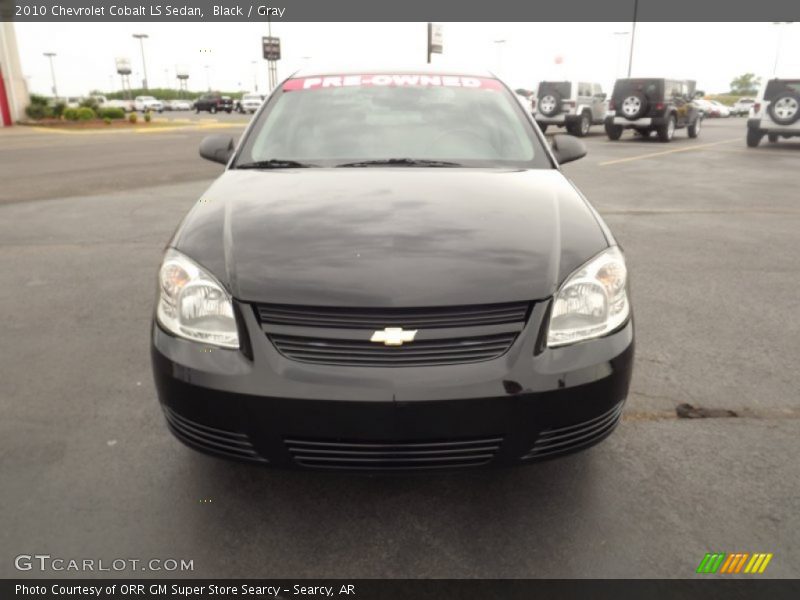 Black / Gray 2010 Chevrolet Cobalt LS Sedan