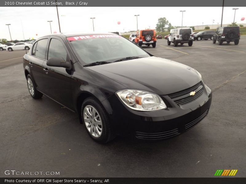 Black / Gray 2010 Chevrolet Cobalt LS Sedan