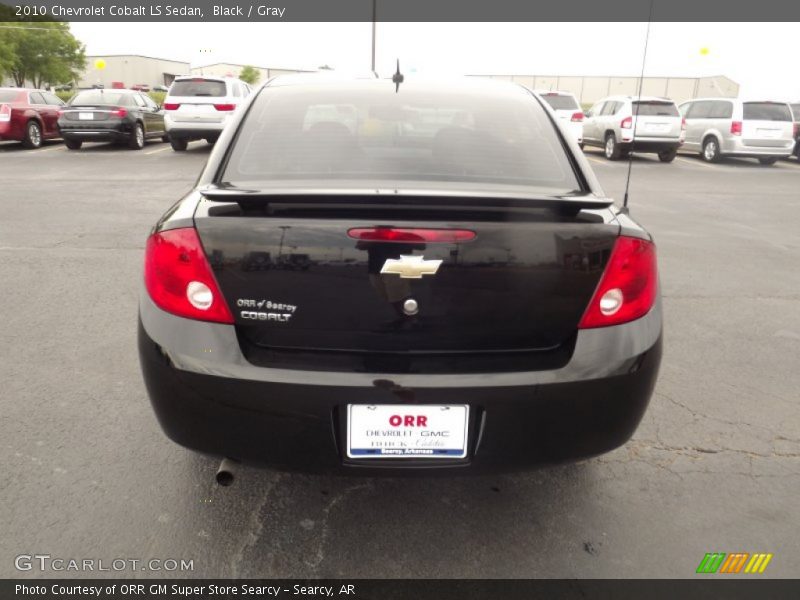 Black / Gray 2010 Chevrolet Cobalt LS Sedan