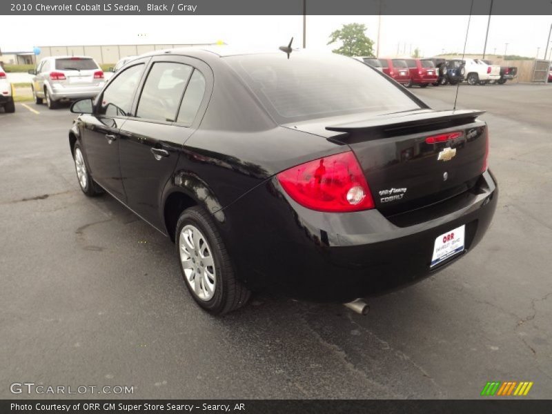 Black / Gray 2010 Chevrolet Cobalt LS Sedan