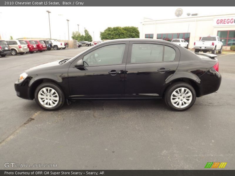 Black / Gray 2010 Chevrolet Cobalt LS Sedan