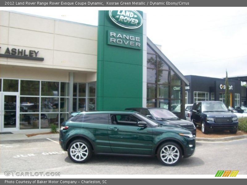 Kosrae Green Metallic / Dynamic Ebony/Cirrus 2012 Land Rover Range Rover Evoque Coupe Dynamic