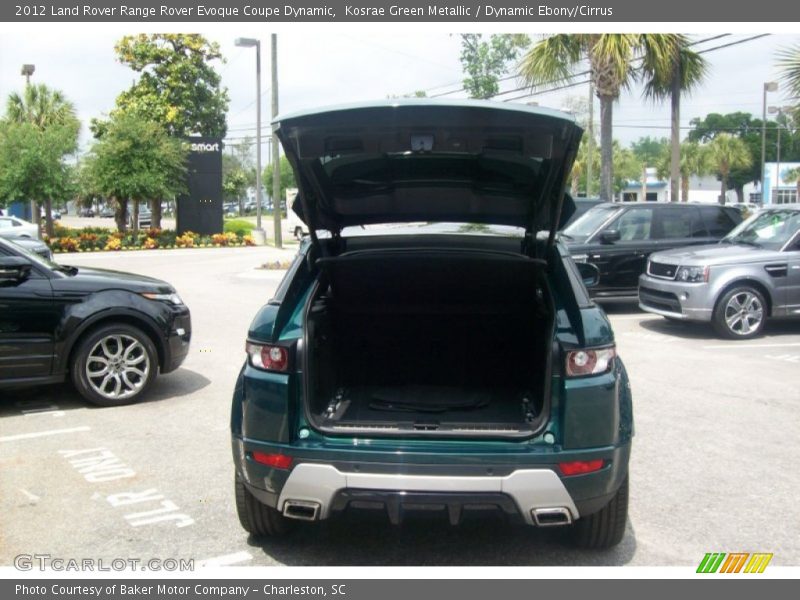 Kosrae Green Metallic / Dynamic Ebony/Cirrus 2012 Land Rover Range Rover Evoque Coupe Dynamic
