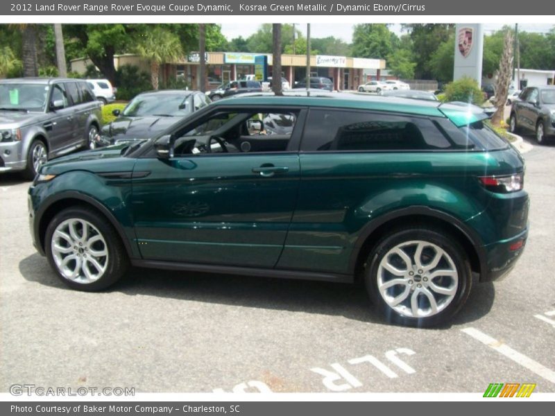  2012 Range Rover Evoque Coupe Dynamic Kosrae Green Metallic
