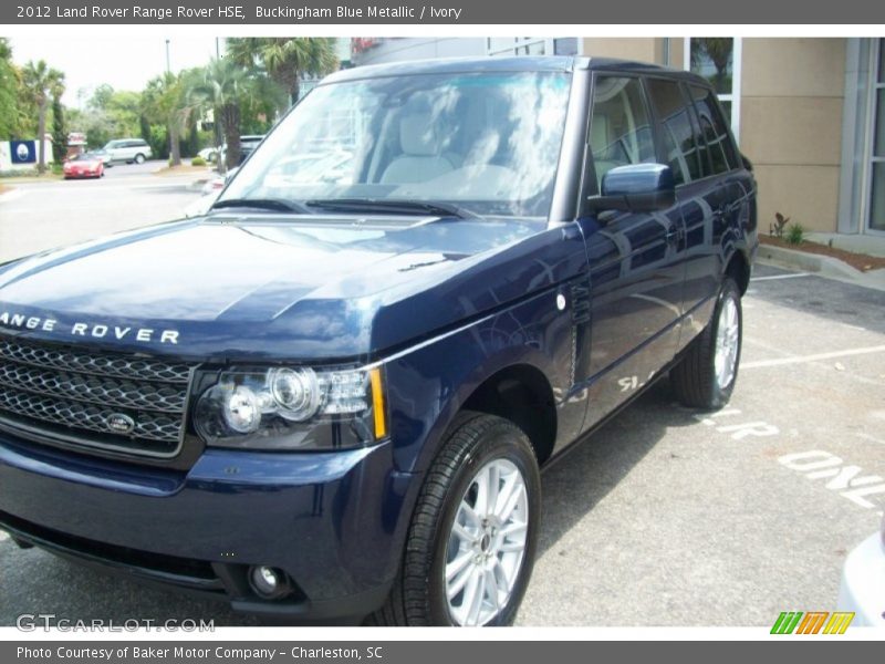 Buckingham Blue Metallic / Ivory 2012 Land Rover Range Rover HSE