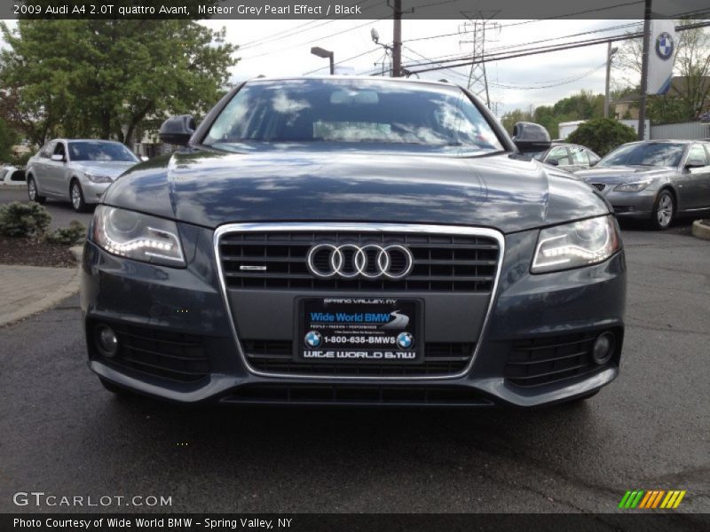 Meteor Grey Pearl Effect / Black 2009 Audi A4 2.0T quattro Avant