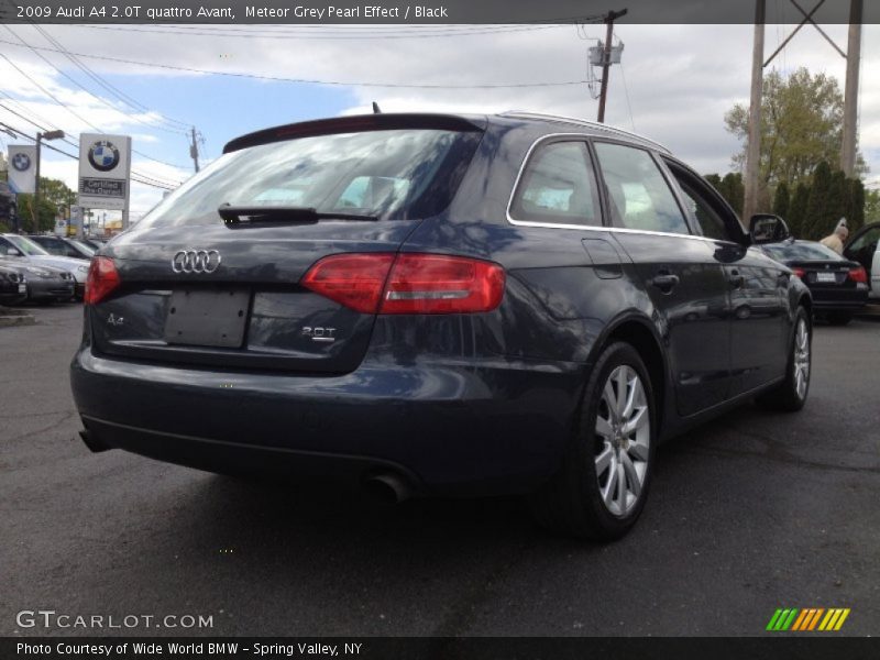 Meteor Grey Pearl Effect / Black 2009 Audi A4 2.0T quattro Avant