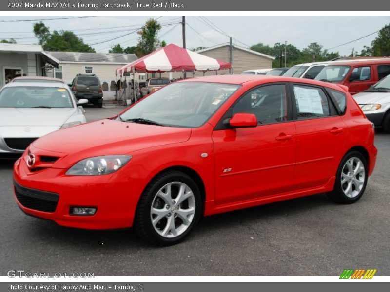 True Red / Black 2007 Mazda MAZDA3 s Touring Hatchback