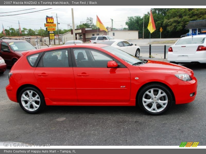 True Red / Black 2007 Mazda MAZDA3 s Touring Hatchback