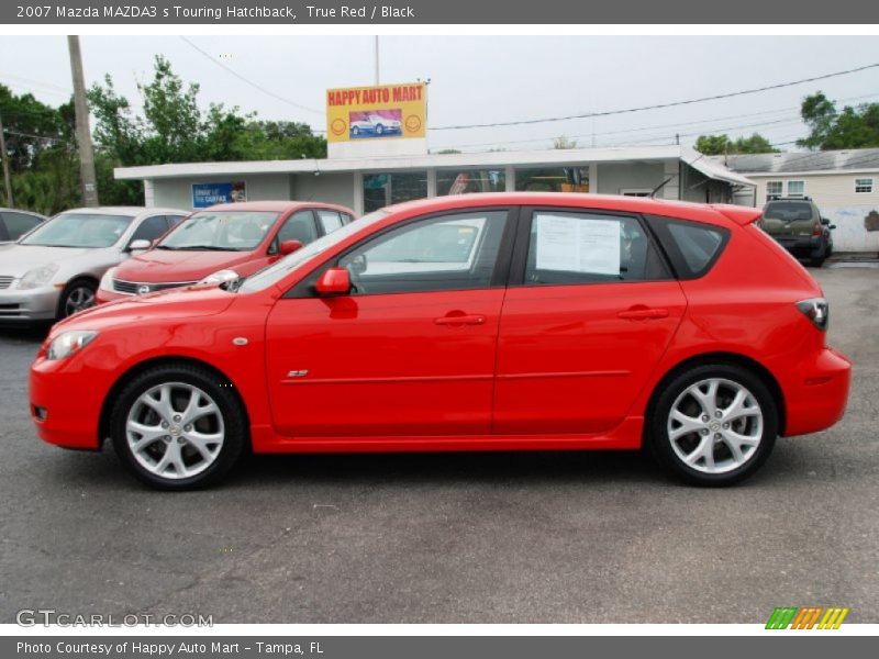 True Red / Black 2007 Mazda MAZDA3 s Touring Hatchback
