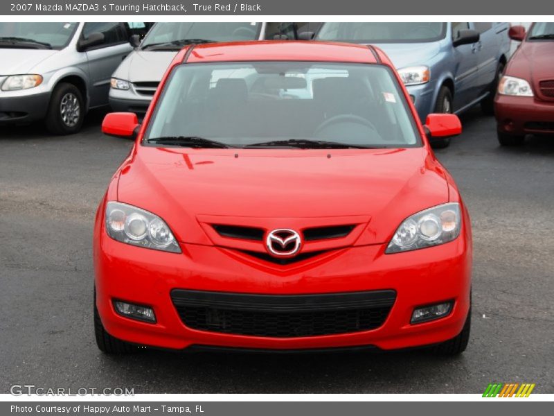 True Red / Black 2007 Mazda MAZDA3 s Touring Hatchback