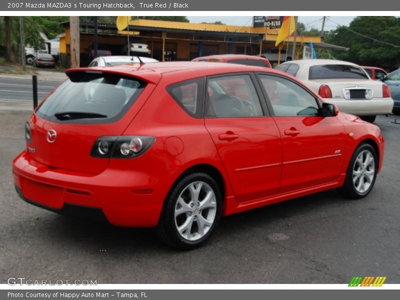 True Red / Black 2007 Mazda MAZDA3 s Touring Hatchback