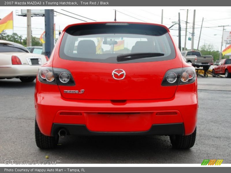 True Red / Black 2007 Mazda MAZDA3 s Touring Hatchback