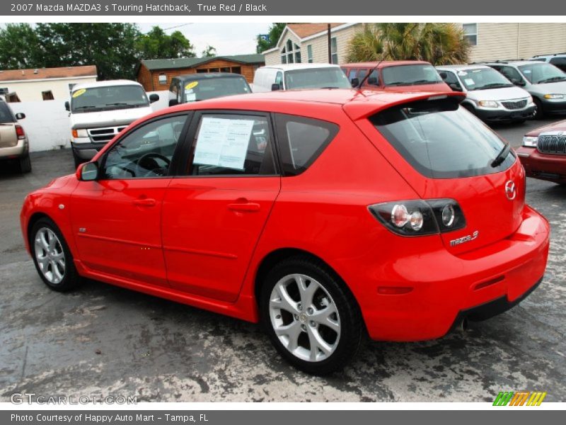 True Red / Black 2007 Mazda MAZDA3 s Touring Hatchback
