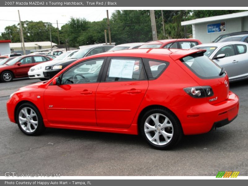 True Red / Black 2007 Mazda MAZDA3 s Touring Hatchback