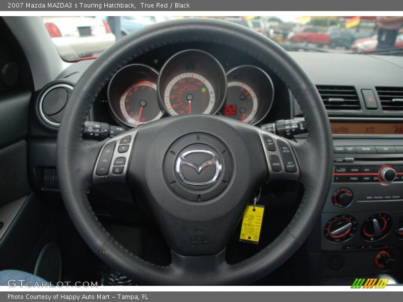 True Red / Black 2007 Mazda MAZDA3 s Touring Hatchback